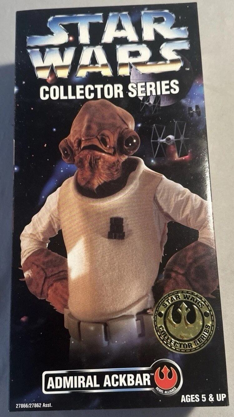 New/Sealed Kenner Star Wars 1997 Collector Series 12" Admiral Ackbar